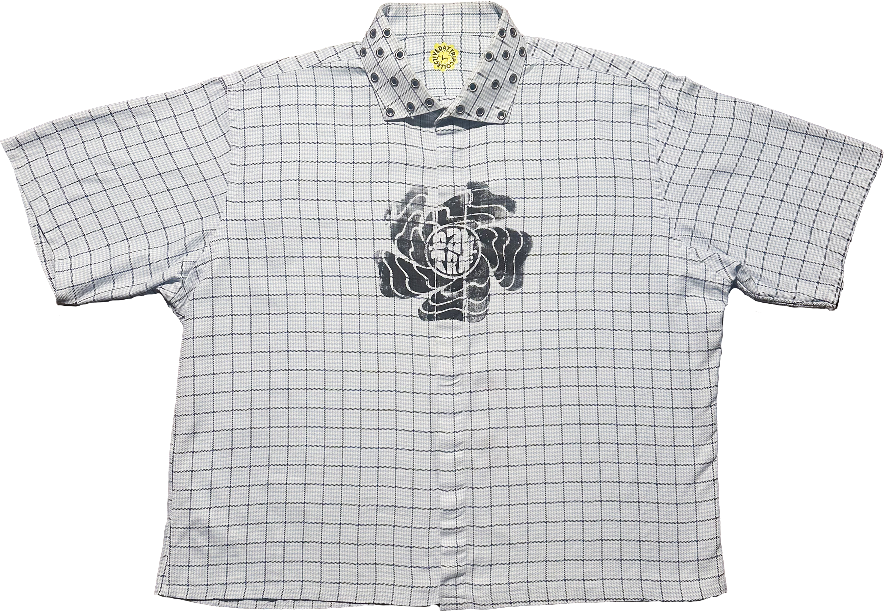 [DAPPER FLY - SWIRL BUTTON UP][BLU/WHT]