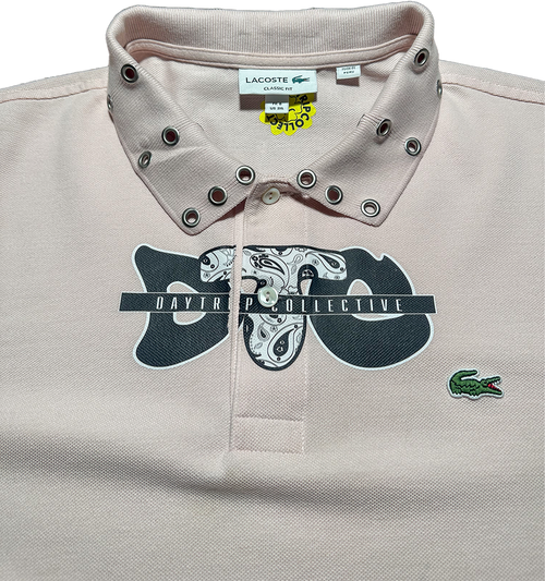 [DAPPER FLY - PNK STAMP POLO][PINK/SALMON]